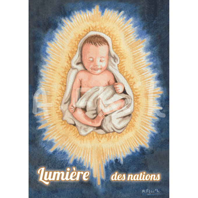 Carte de Noël "Lumière des nations"