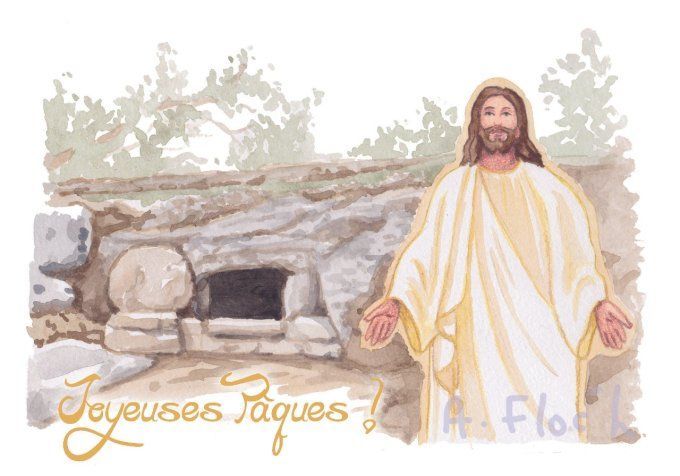 Carte postale Joyeuses Pâques