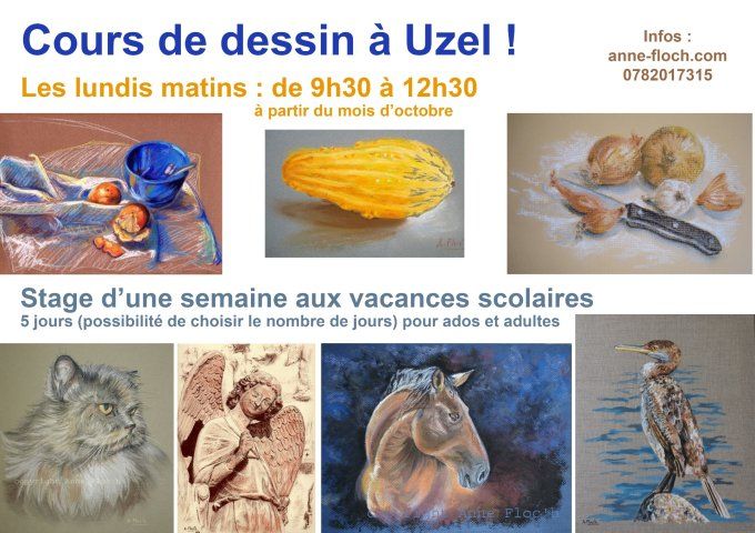 Stage de dessin pendant les vacances scolaires (Uzel, 22)